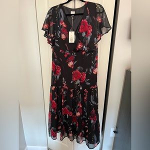 Black floral dress
